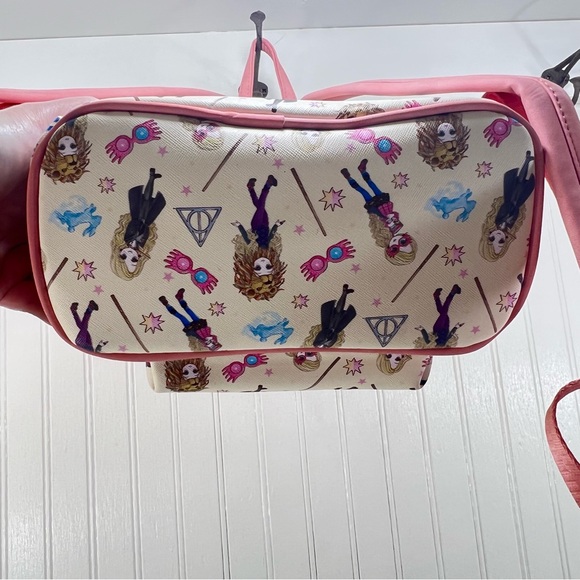 Loungefly Cream and Pink Harry Potter Luna Lovegood Mini Backpack - Picture 3 of 11